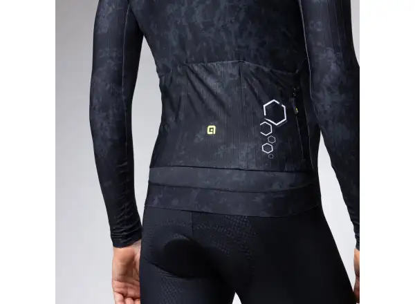 Alé R-EV1 Grafenium men's insulated cycling jersey Black