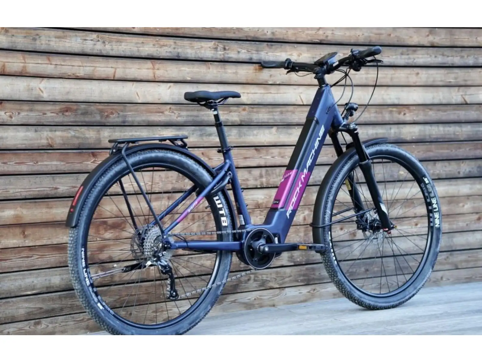 Rock Machine Storm INT e90-29 lady touring matte blue/silver/pink e-bike