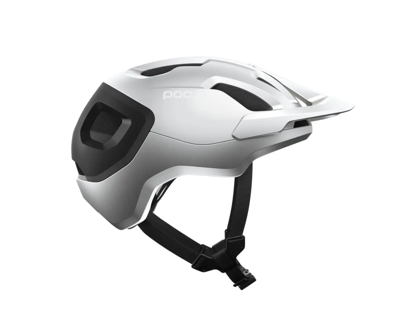 POC Axion Race MIPS helmet Uranium Black/Argentite Silver Matt