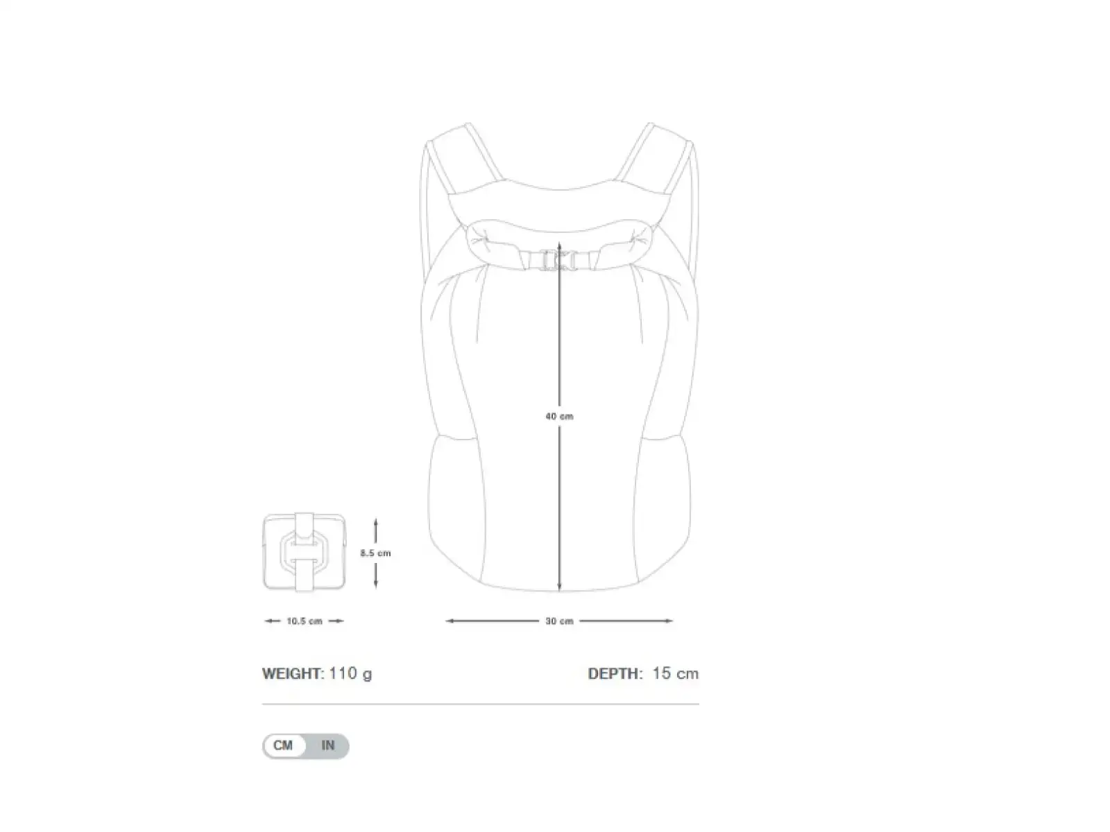Apidura Packable Backpack backpack 13L