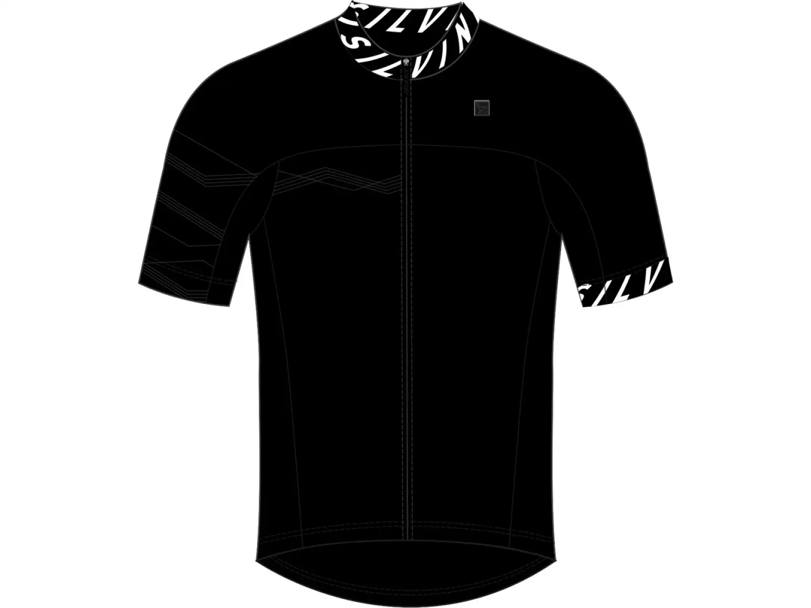 Silvini Stelvio men's jersey short sleeve black/white