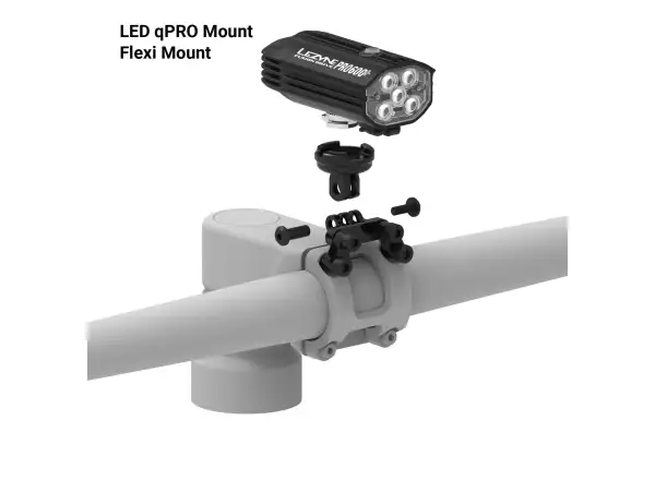Lezyne LED qPRO Mount light holder Black