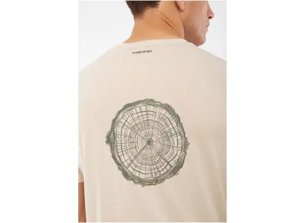 Viking Rune men's T-shirt short sleeve beige/olive