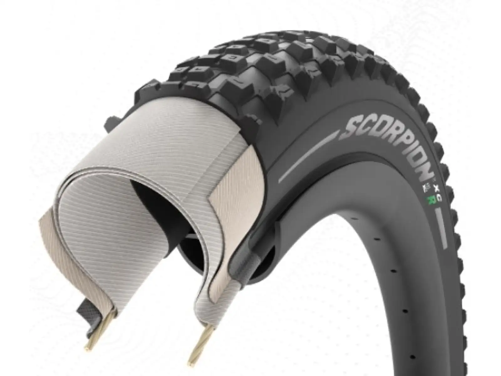 Pirelli Scorpion XC R ProWALL 29x2.2 tire kevlar, designed for rear wheel