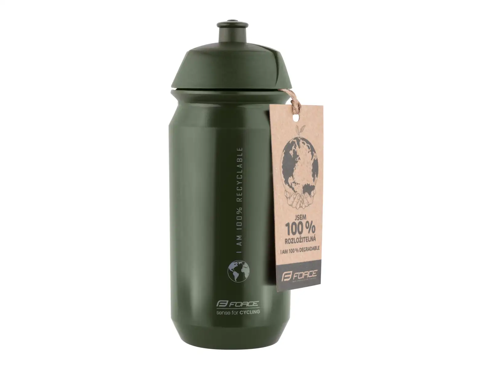 Force Bio Earth cycling bottle 500 ml green/grey