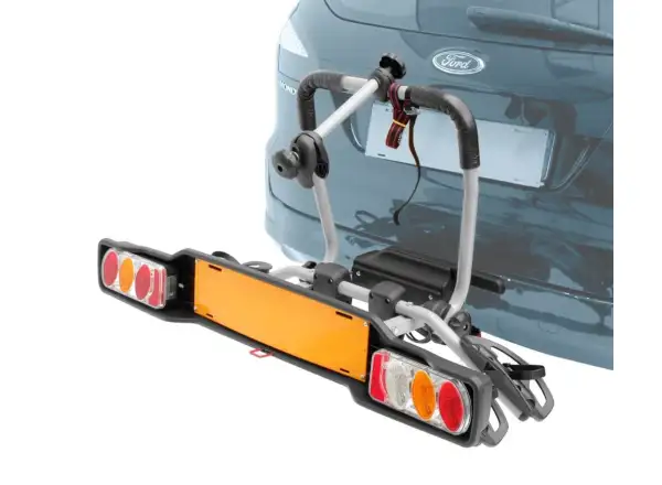 Peruzzo Parma carrier on towbar for 2 bikes Ash Grey