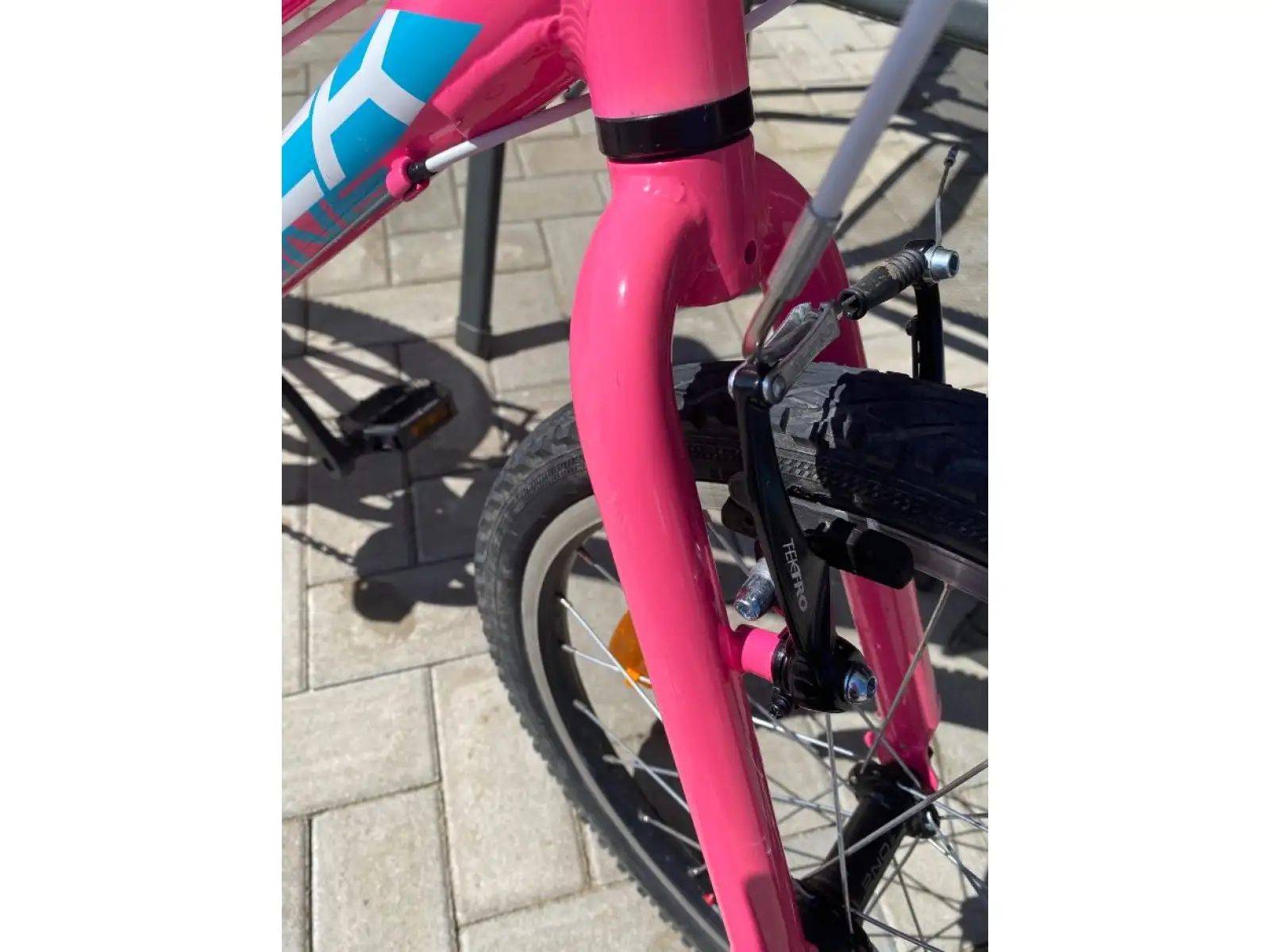 Rock Machine Catherine 20 gloss neon pink/Violet/neon cyan children's bike