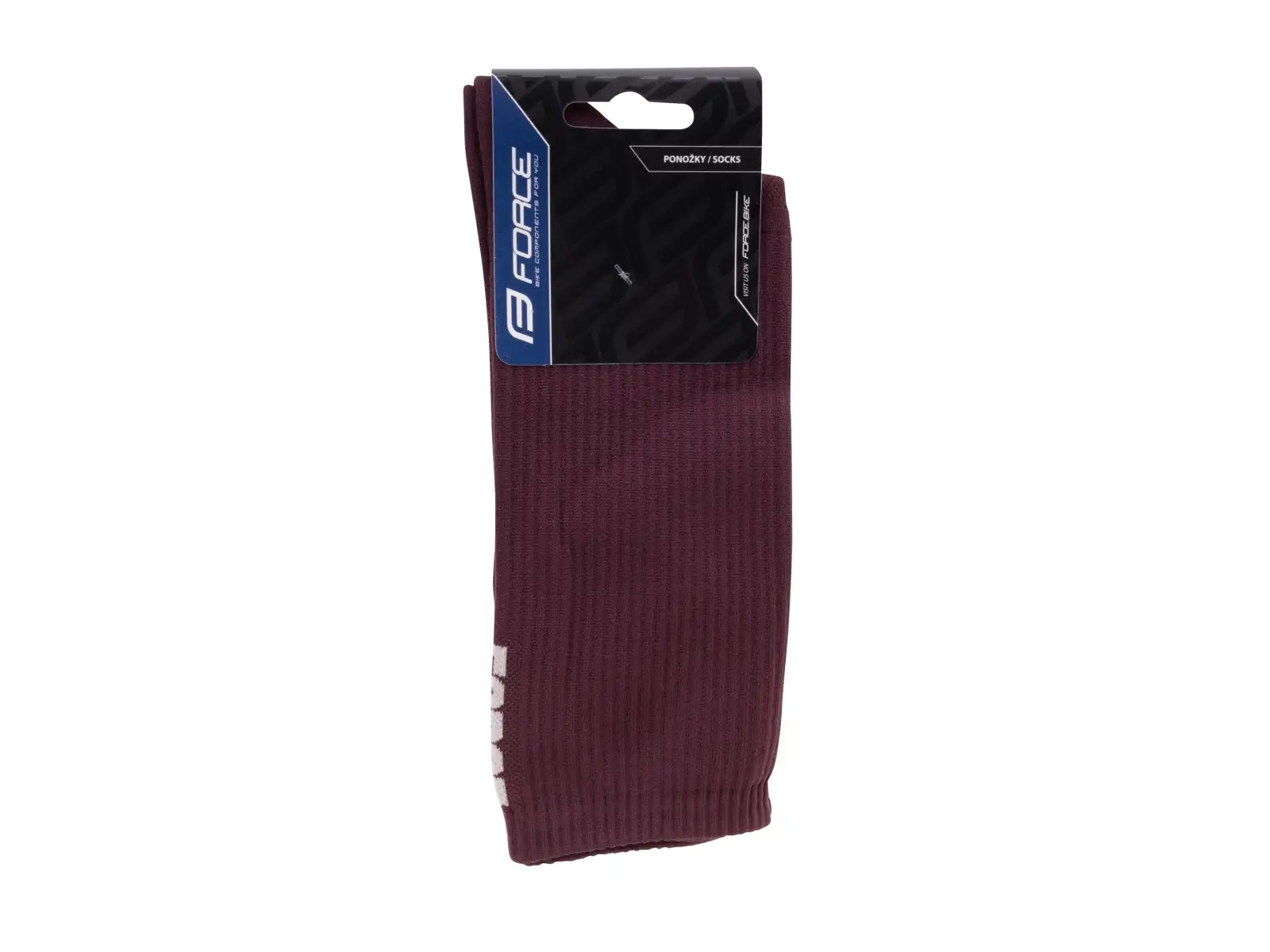 Force Longer Slim socks Burgundy