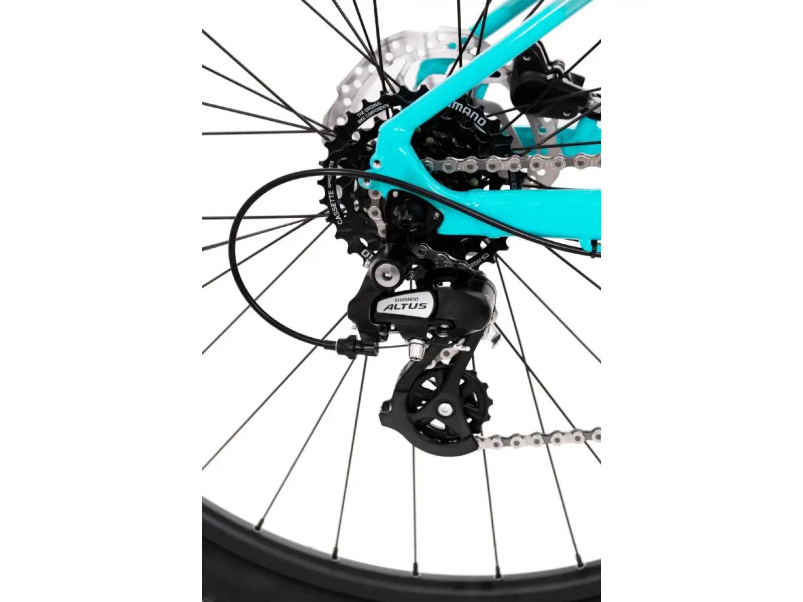 Rock Machine Catherine 10-29 neon cyan/petrol/pink mountain bike