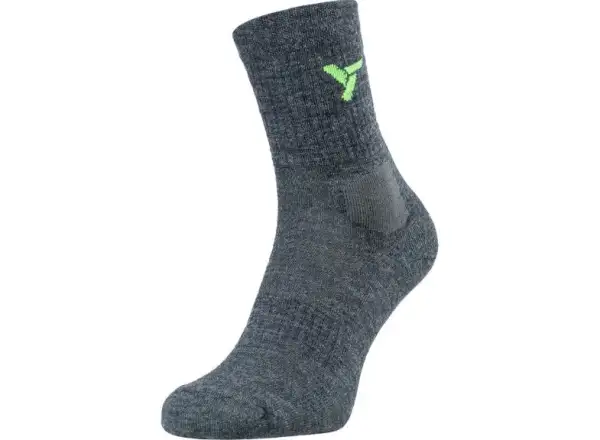 Silvini Lattari UA1746 socks merino charcoal/lime