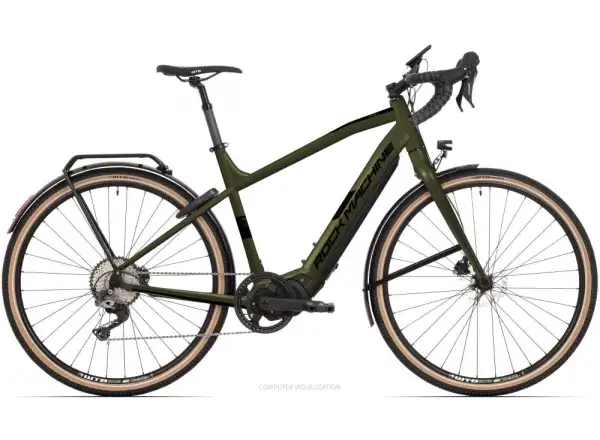 Rock Machine Gravelride e500 gravel e-bike Matte Khaki/Black