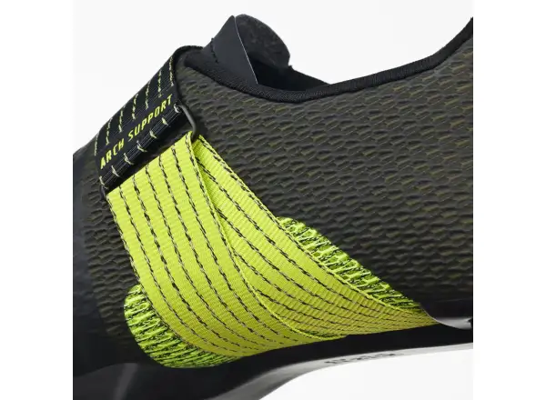 Fizik Vento Stabilita Carbon road men's cycling shoes Black/Yellow Fluo