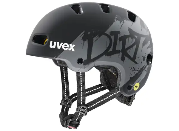 Uvex Kid 4 Style Mips kids helmet Dirt Black Matt