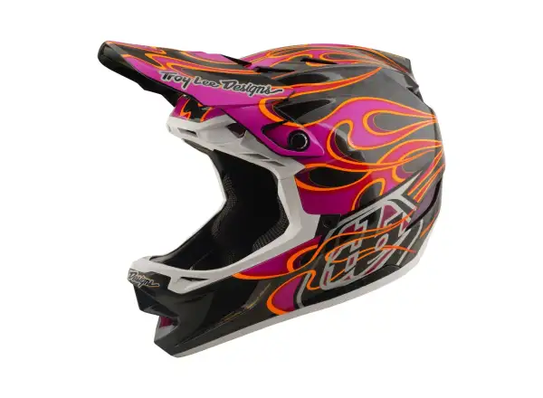 Troy Lee Designs D4 Carbon MIPS helmet Torched Carbn/Magenta