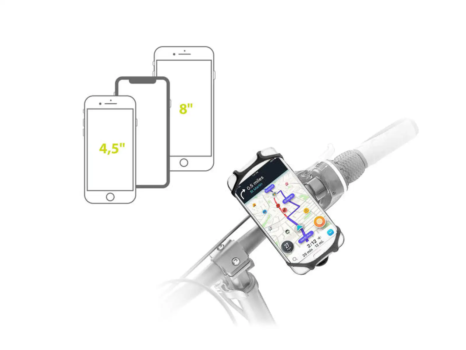 ONE Touch 5.0 Handlebar Phone Holder
