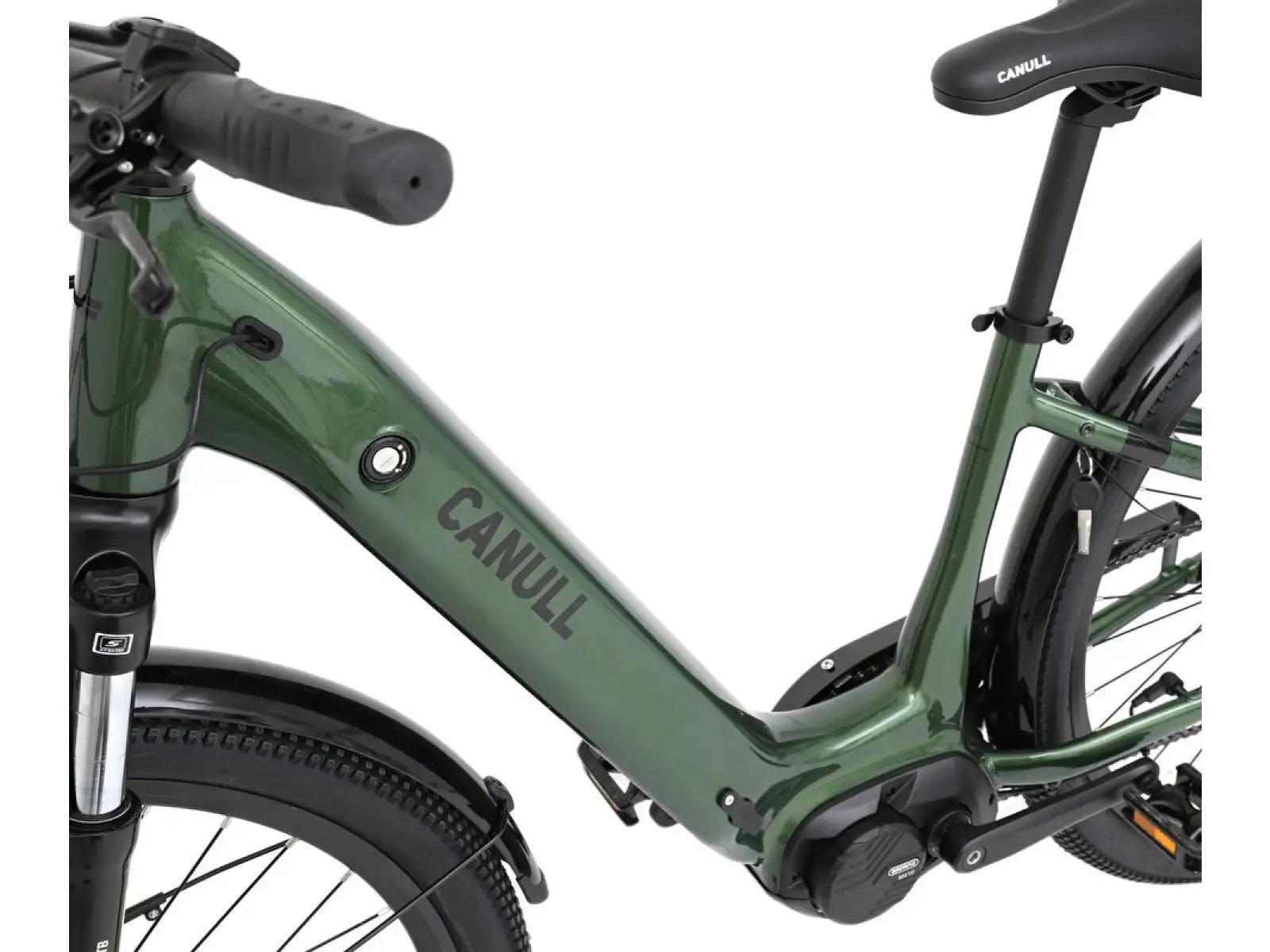 CANULL City 2 720 Wh low-step electric bike forest green