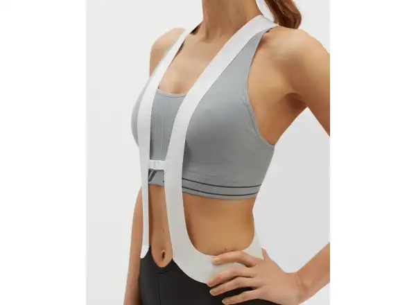 Silvini Santerno women's bib shorts with pad Black/White