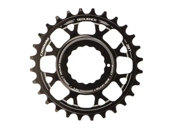 Chromag Sequence RFC chainring offset 3 mm boost 30T black