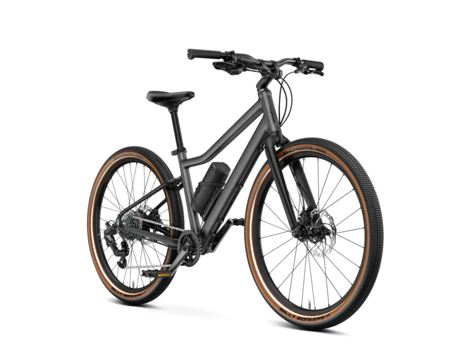 Woom Explore e 6 kids electric bike Graphite Grey