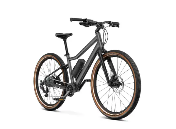 Woom Explore e 6 kids electric bike Graphite Grey