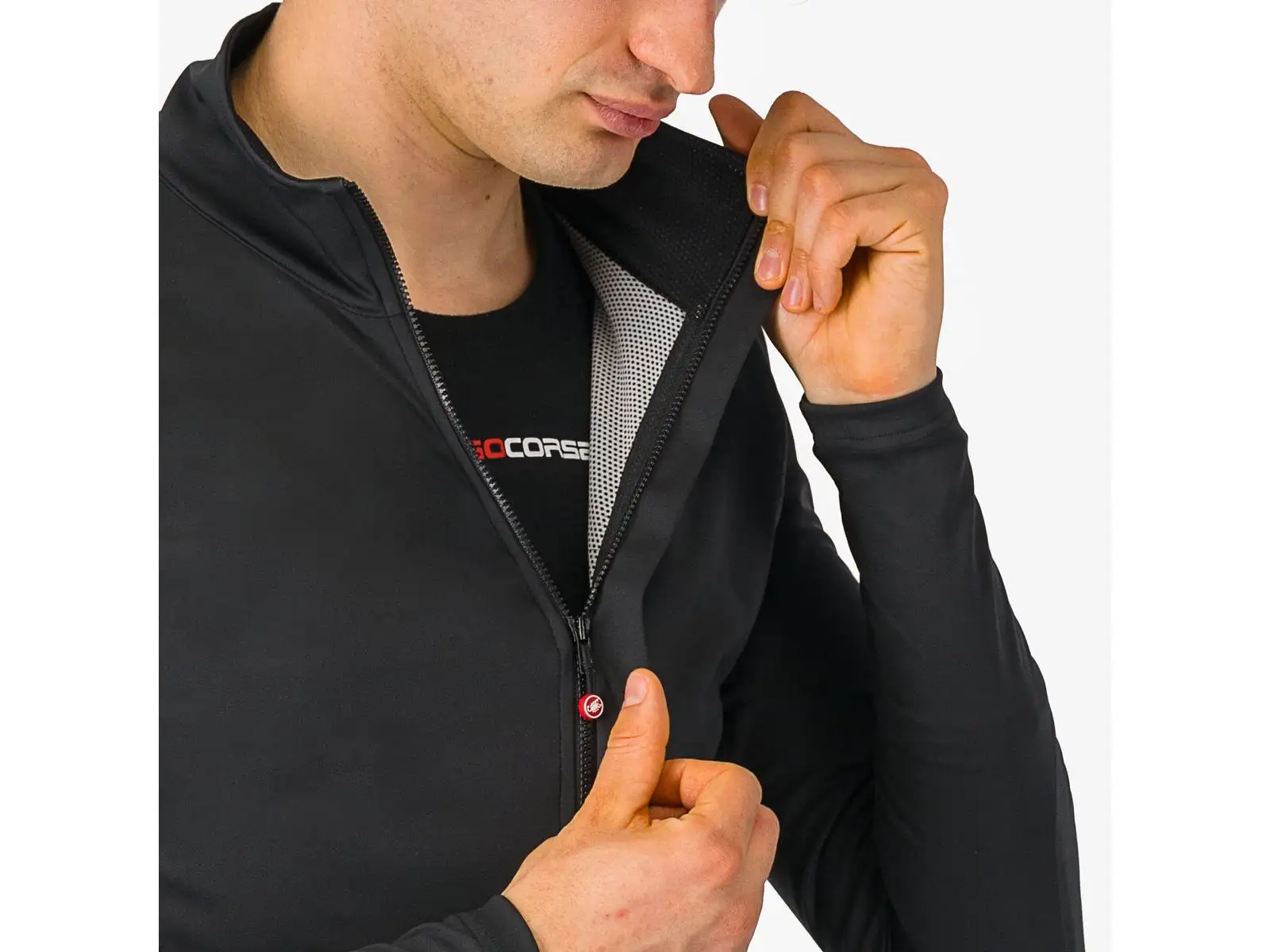 Castelli Perfetto Air men's jacket Light Black