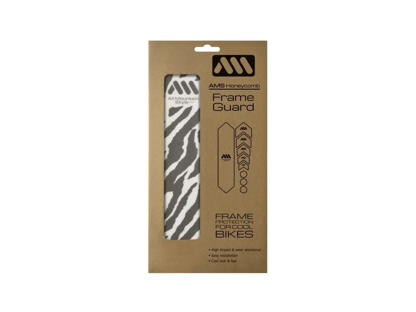 All Mountain Style frame protection stickers basic Clear/Zebra