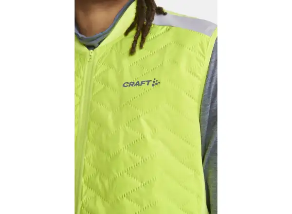 Craft ADV SubZ Lumen men's running vest yellow