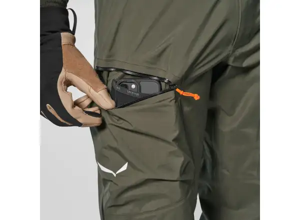 Salewa Sella 3L Powertex men's pants Dark Olive