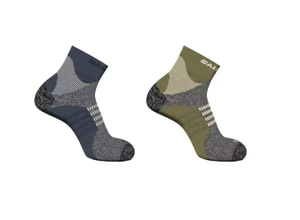 Salomon X Ultra Access Quarter socks gothic olive/grisaille