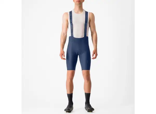 Castelli Espresso 3 men's shorts with insert and straps Belgian Blue