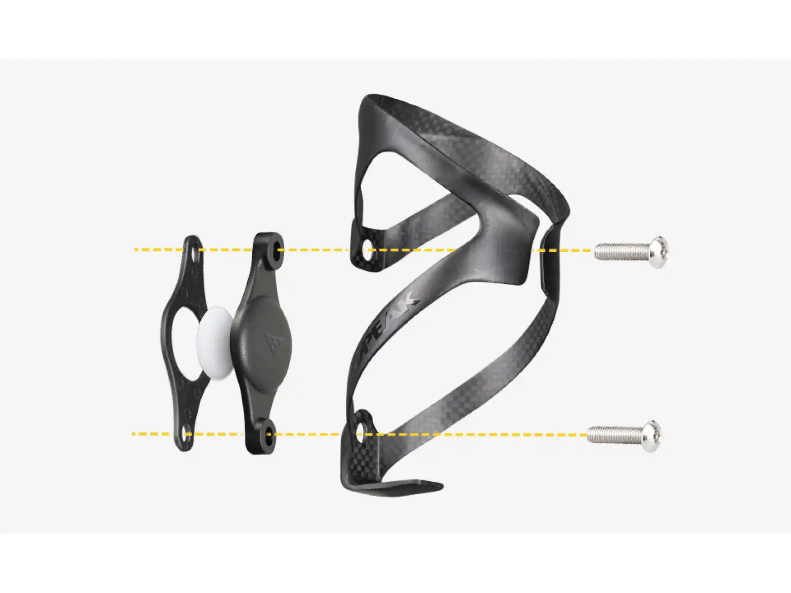 Topeak Cage Mount holder Apple AirTag under cage black