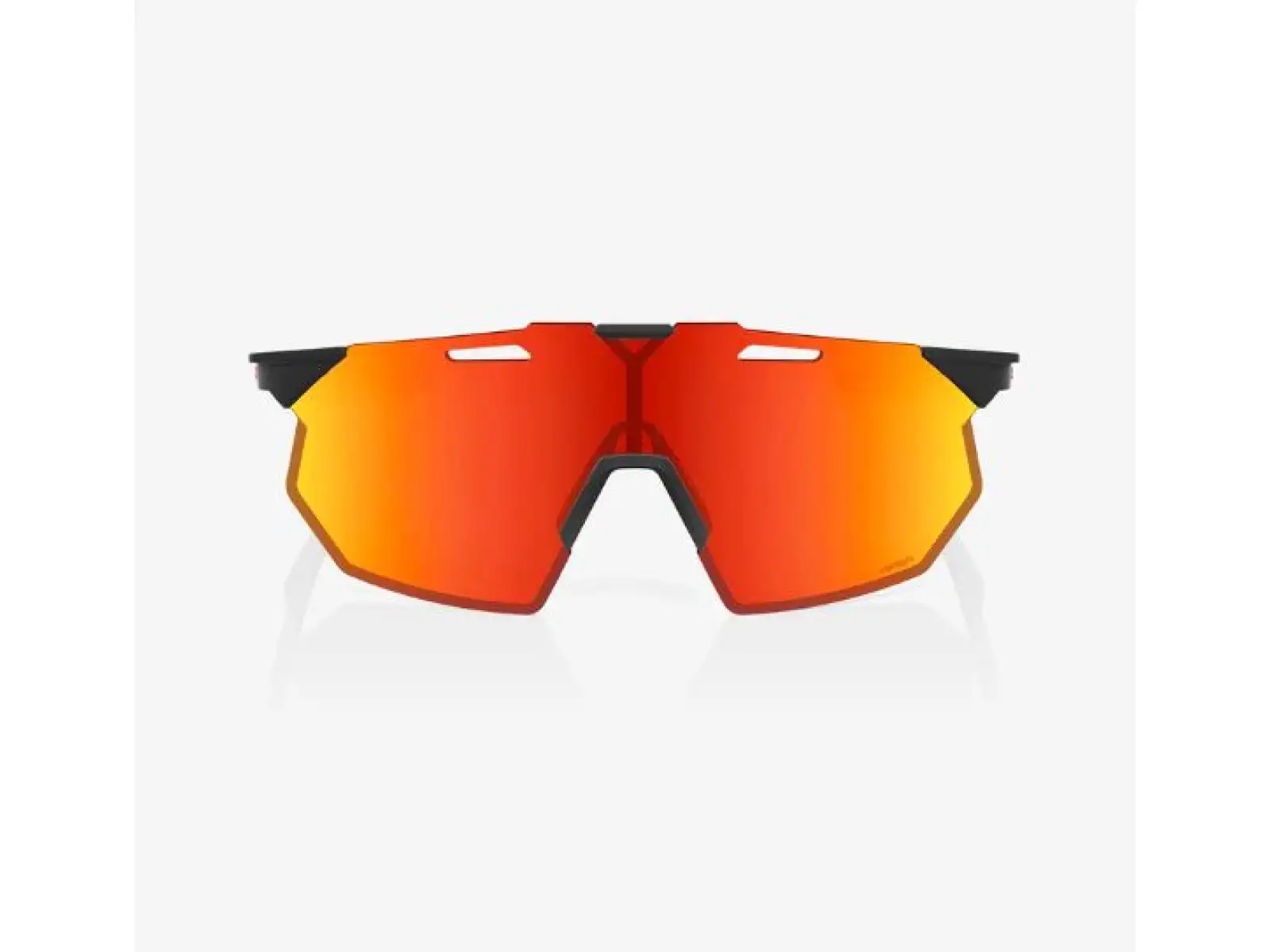 100% Hypercraft SQ Soft Tact Black/HiPER Red Multilayer Mirror Sunglasses