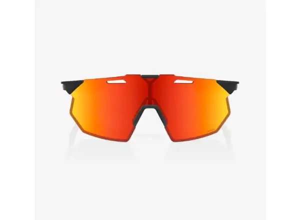 100% Hypercraft SQ Soft Tact Black/HiPER Red Multilayer Mirror Sunglasses