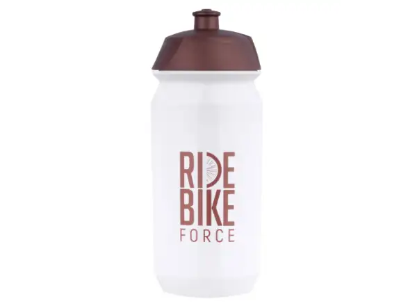 Force Ride Bike cycling bottle 500 ml white/bronze