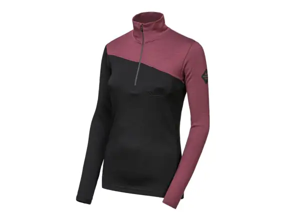 Sensor Merino Extreme Up women's sweatshirt black/Port Red