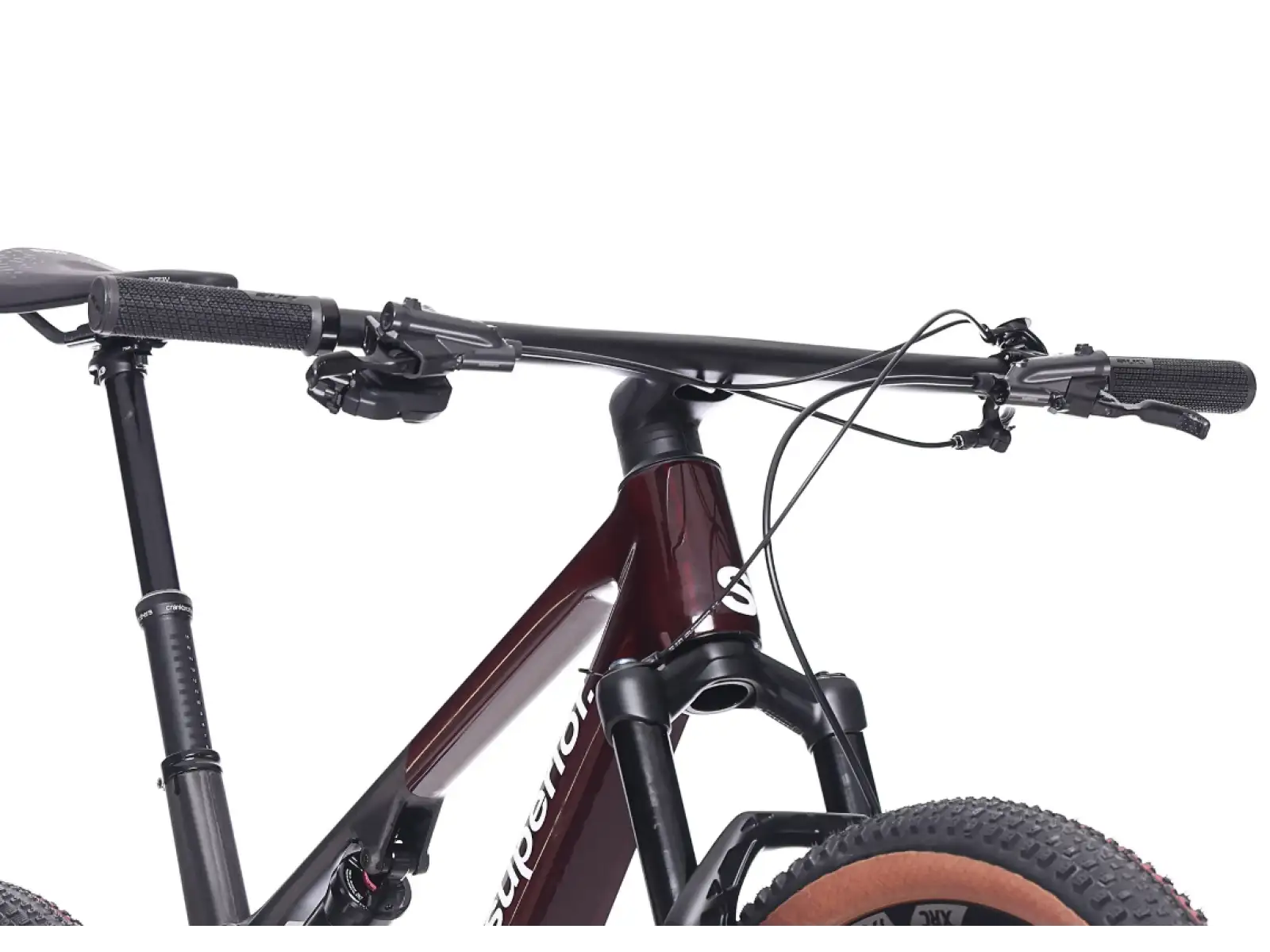 Superior XF 9.6 Team full suspension bike Gloss Carbon/Red Carbon