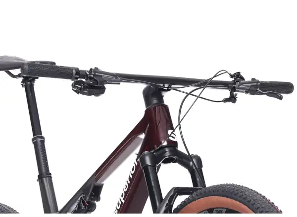 Superior XF 9.6 Team full suspension bike Gloss Carbon/Red Carbon