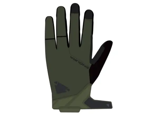 Endura Hummvee gel softshell cycling gloves green