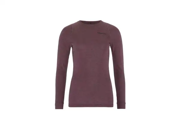 Craft Core Wool Merino women's set long sleeve shirt+pants red