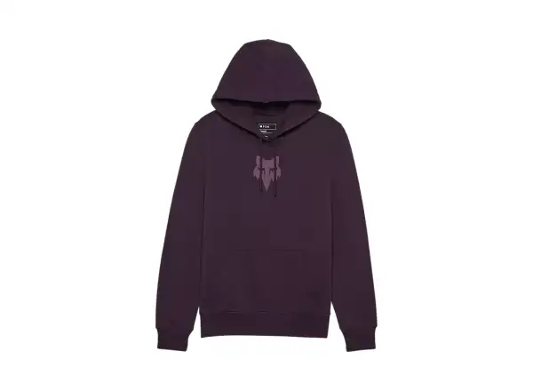 Fox Head Fleece women's hoodie Dark Purple