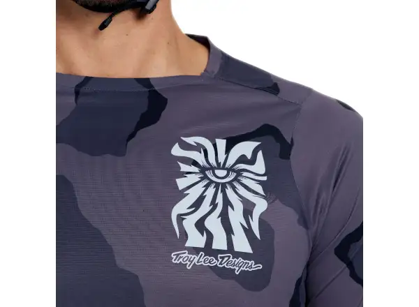 Troy Lee Designs Skyline Pro men's jersey long sleeve Flow Camo Carbon