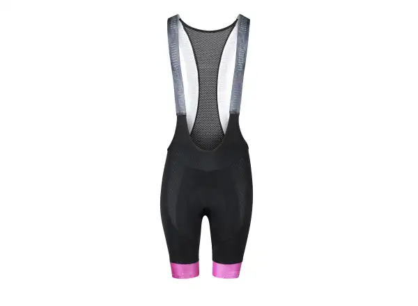 Force Stripe Lady women's bib shorts with pad black/pink