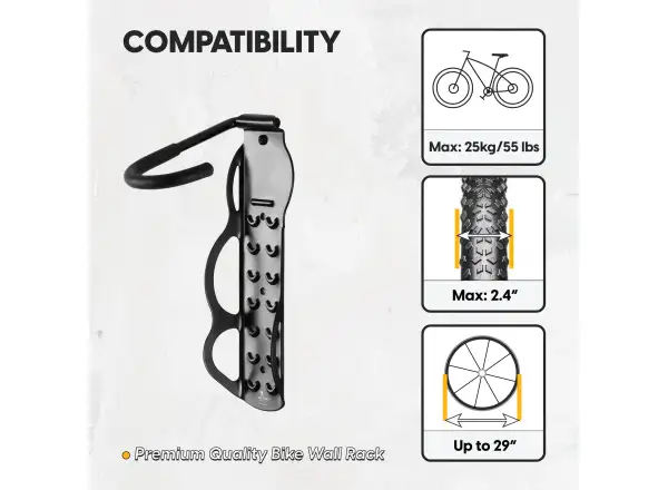 Bike Hand YC-101 wall mount for bicycle by front wheel