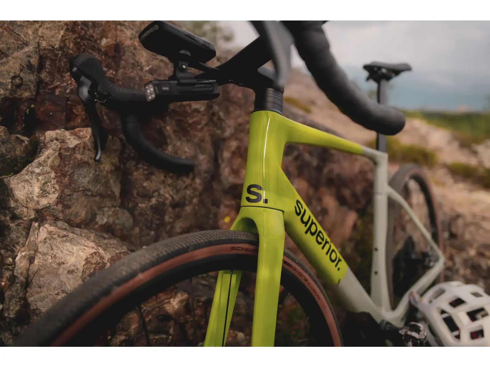 Superior XR 9.7 GR Gloss gravel bike Grey/Racing Yellow