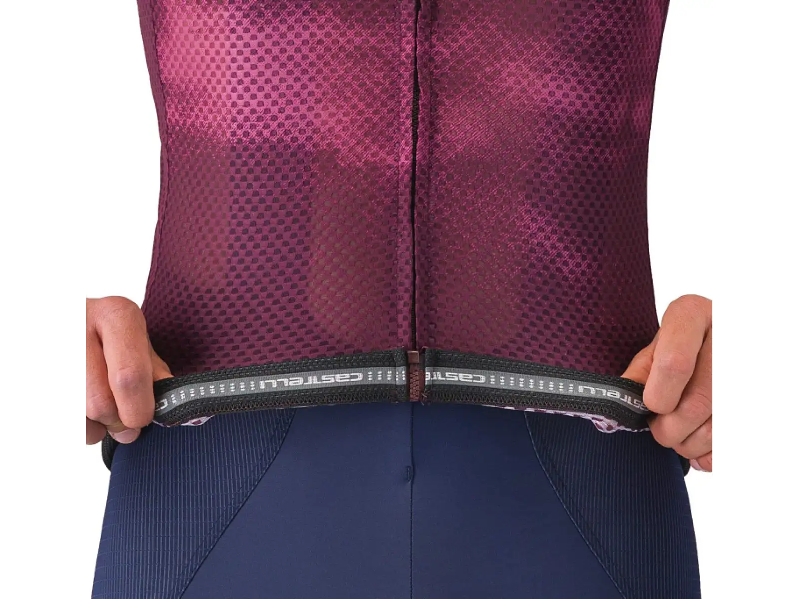 Castelli Climber's A/C men's jersey short sleeve Deep Bordeaux/White