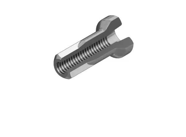 DT Swiss Hidden Alu ProLock nipple 2.0x12 mm Silver