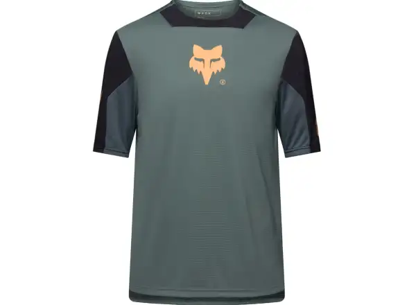Fox Youth Defend kids jersey short sleeve Creation Sage