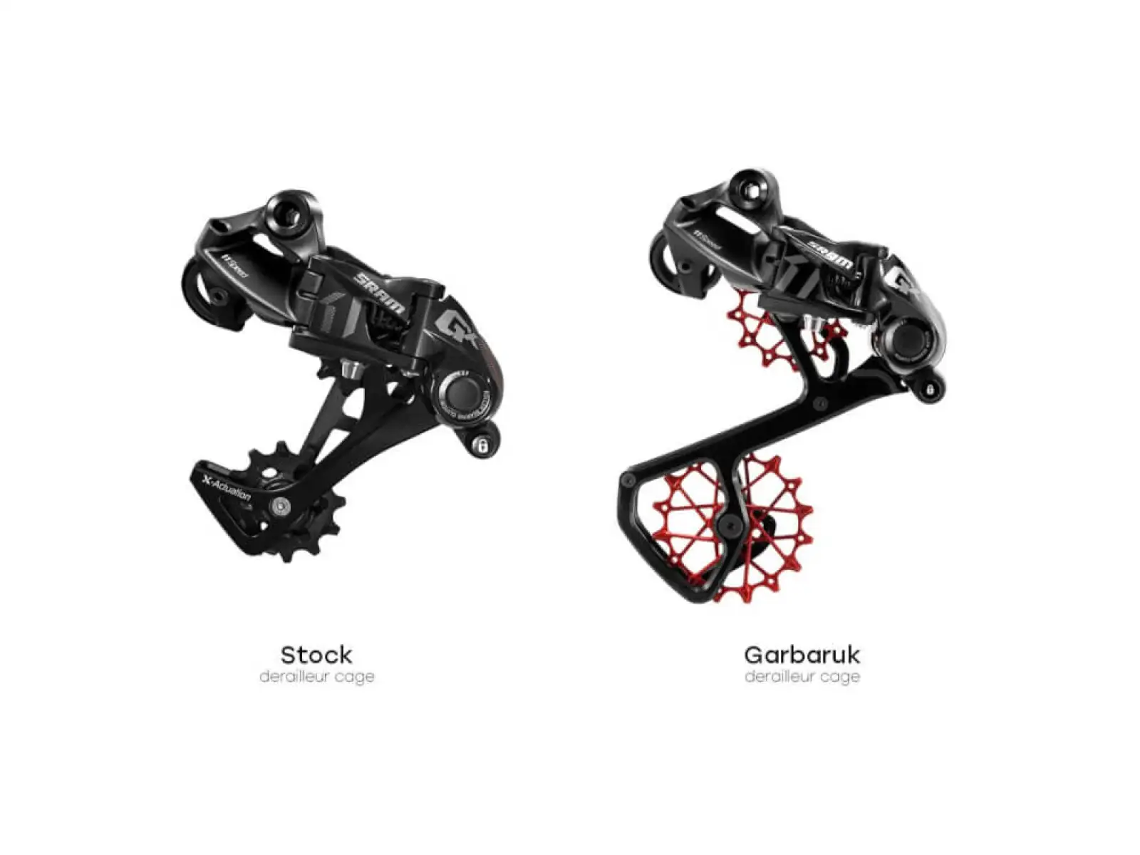 Garbaruk Derailleur Cage for Sram 11/12 spd. Silver