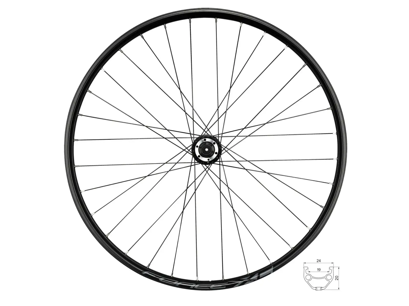 Force XC Disc 28/29" rear wheel Shimano freehub