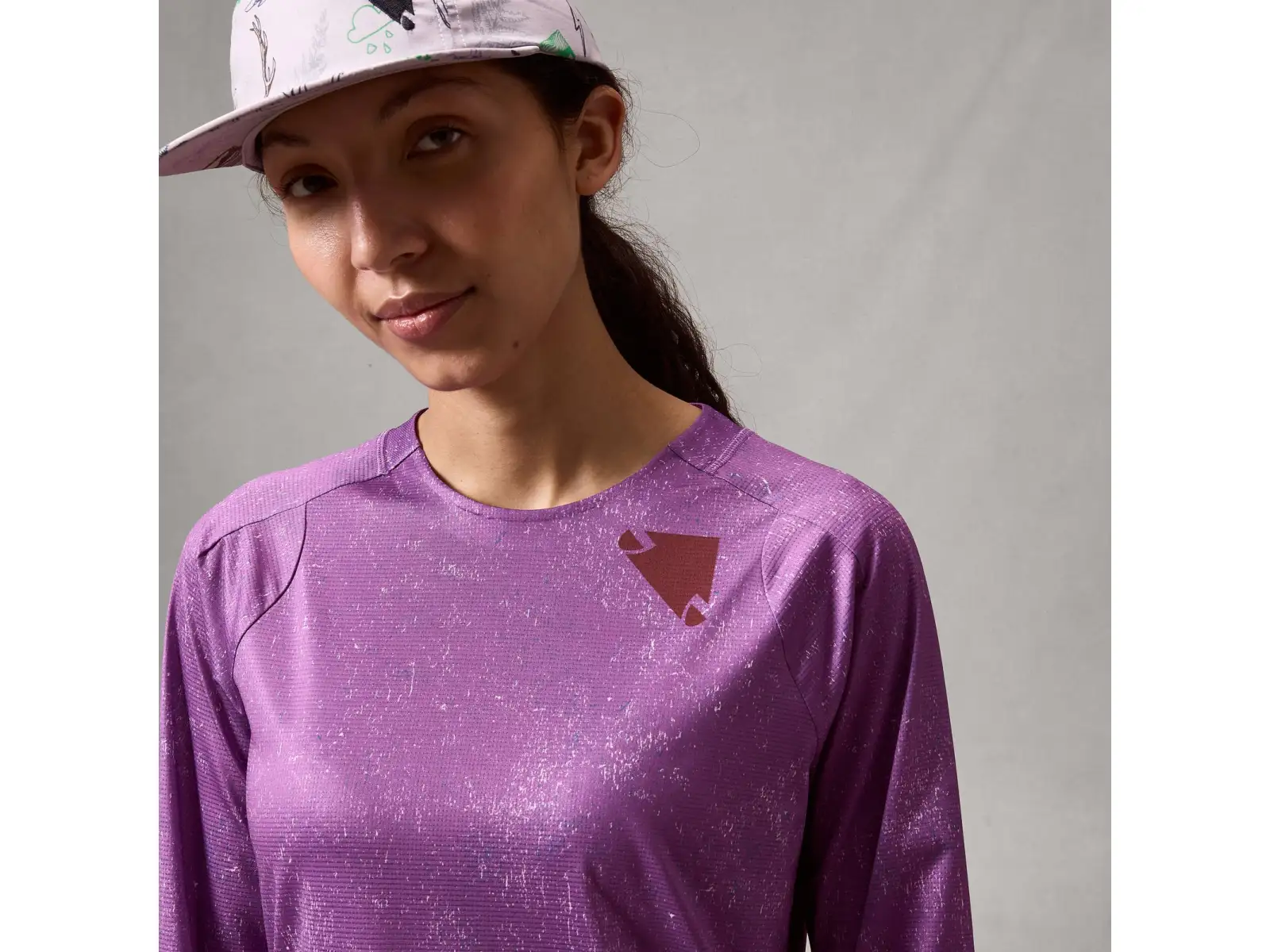Endura SingleTrack women's jersey long sleeve Purple